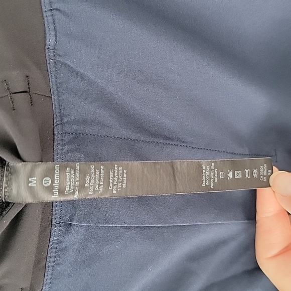 Lululemon T.H.E. Short 20 year Collection 9 in color is True Navy - Picture 6 of 11